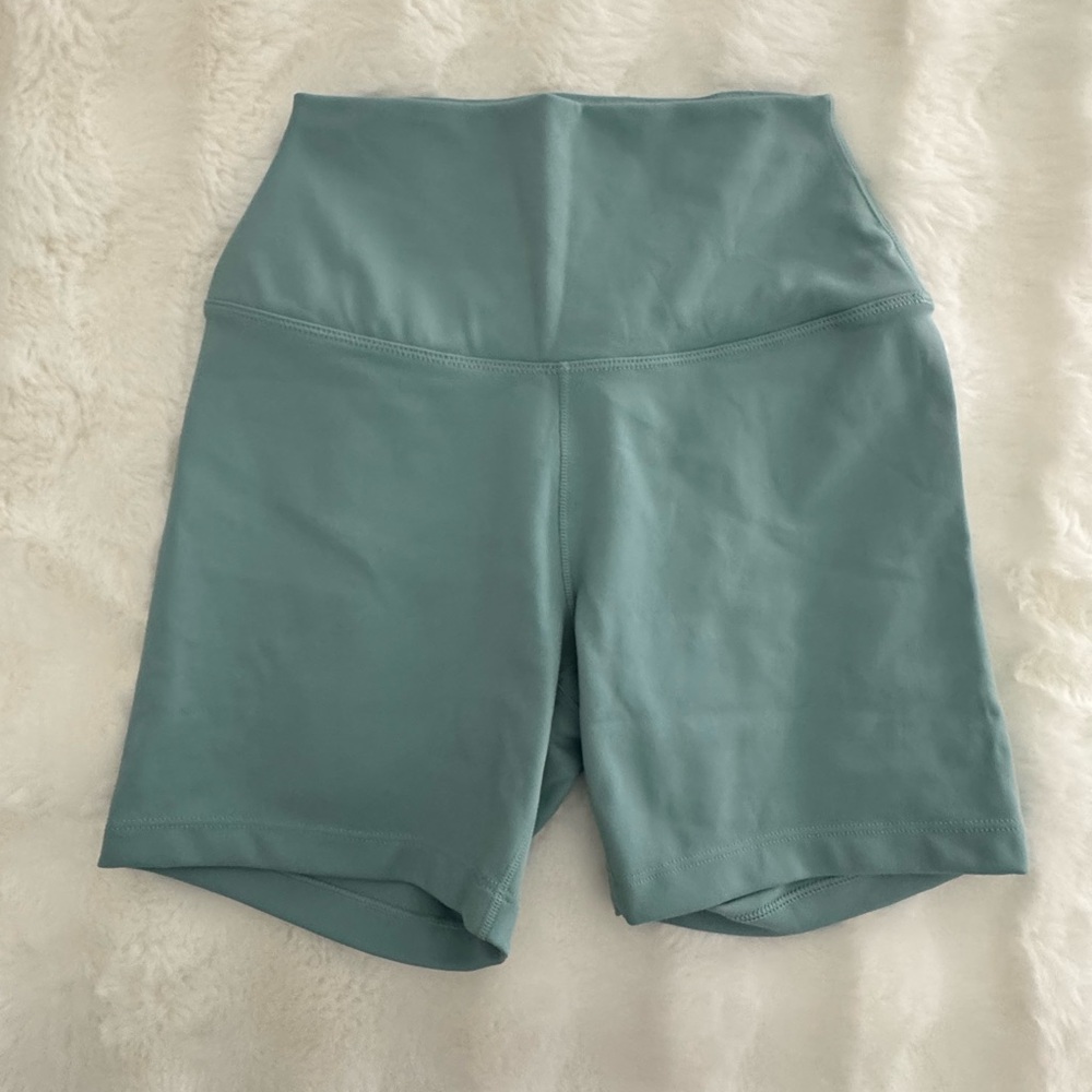 Nike Women's High-Waisted Teal Shorts